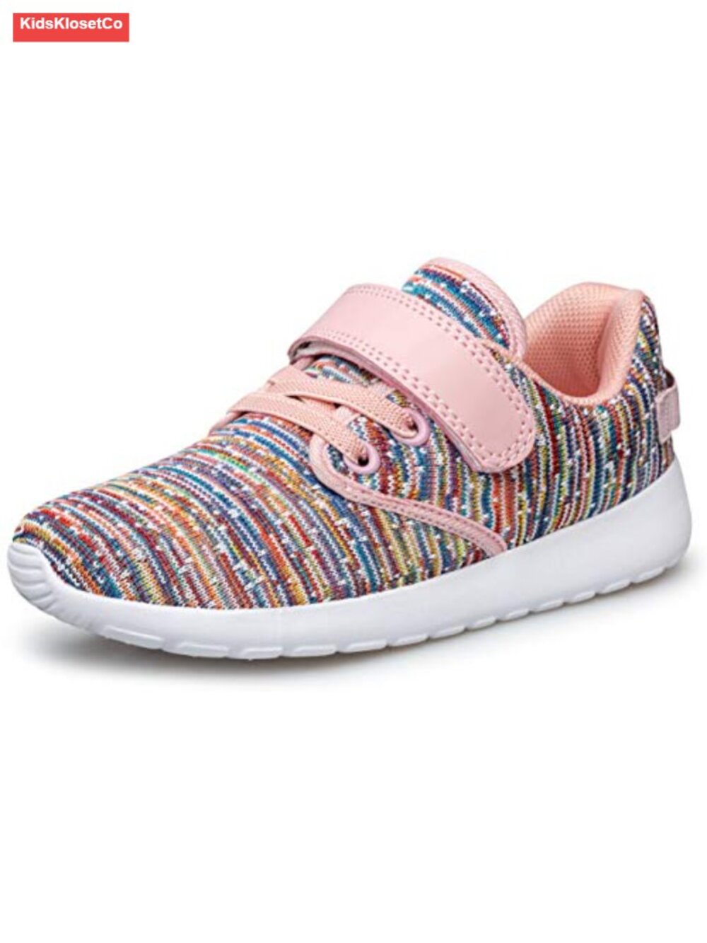 Kids Breathable Hook & Loop Strap Sneakers Lightweight Non-Slip Casual Athletic